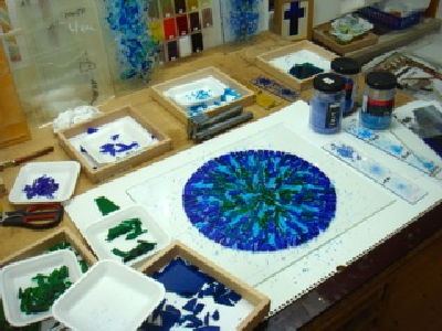 Glasschale